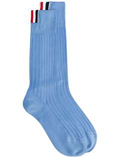 Thom Browne носки с отделкой в рубчик