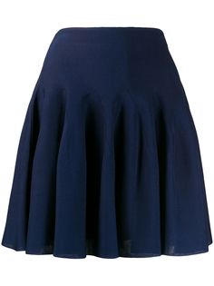 Givenchy юбка мини со складками и завышенной талией