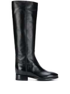 Santoni stitched panels boots