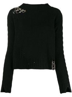 Twin-Set crystal embellished jumper