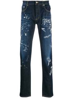 Les Hommes Urban прямые джинсы с завышенной талией