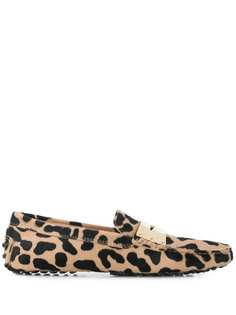 Tods animal print loafers Tod`S