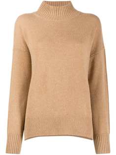 Allude ribbed turtle neck jumper