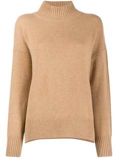 Allude ribbed turtle neck jumper