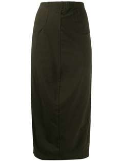Rundholz Black Label raw hem midi skirt