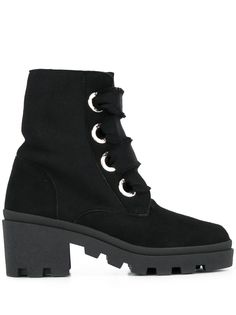 Red Valentino REV(V) chunky lace-up boots