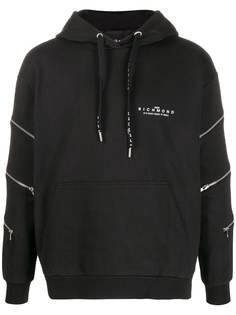 John Richmond zipped details hoodie