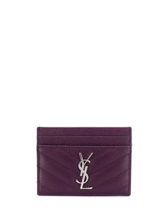 Saint Laurent картхолдер c декором Monogram