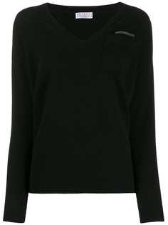 Brunello Cucinelli cashmere V-neck jumper
