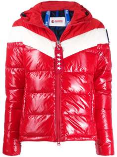 Invicta color-block hooded puffer jacket