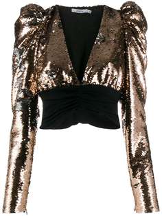 Amen cropped sequin blouse Amen.