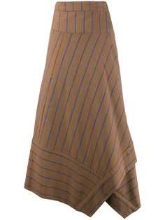 Alysi striped print skirt