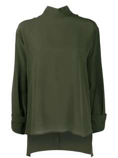 Jejia silk stand up collar blouse