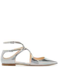 Jimmy Choo балетки Lancer с металлическим отблеском