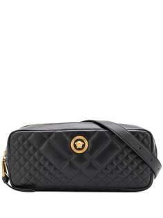 Versace стеганая сумка на пояс