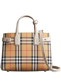 Burberry маленькая сумка Banner в винтажную клетку