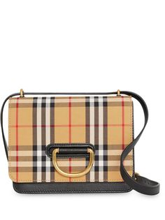 Burberry small vintage check D-ring bag