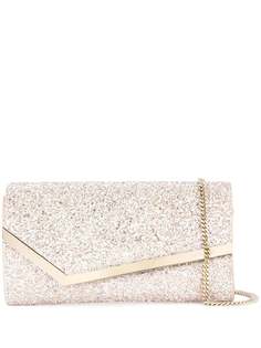 Jimmy Choo Emmie glitttered clutch