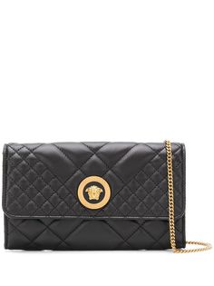 Versace стеганая сумка на плечо