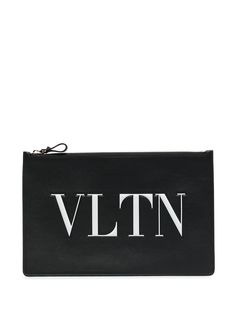 Valentino клатч с логотипом