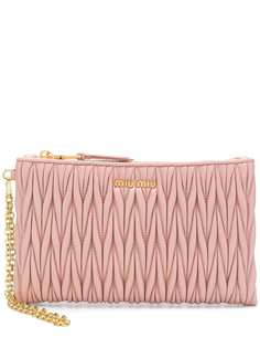 Miu Miu стеганый кошелек на молнии