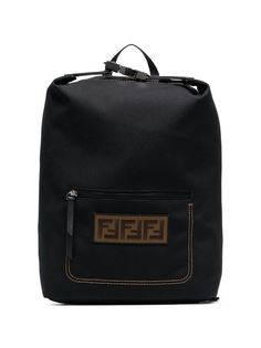 Fendi рюкзак с пряжкой с вышитым логотипом