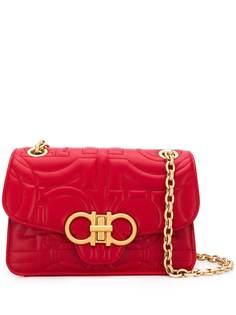 Salvatore Ferragamo стеганая сумка с застежкой Gancini