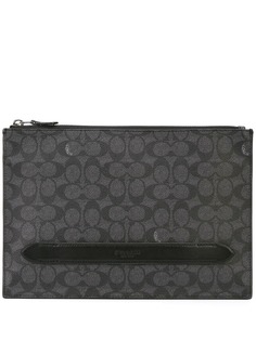 Coach парусиновый клатч с логотипом Manhattan