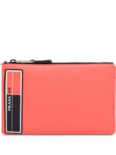 Prada нейлоновый клатч на молнии