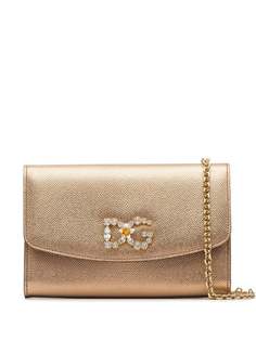 Dolce & Gabbana сумка через плечо с декорированным логотипом