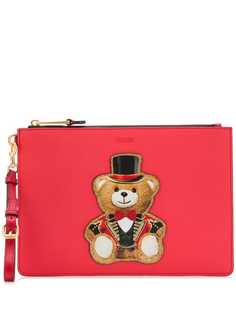 Moschino клатч с принтом