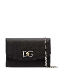 Dolce & Gabbana клатч на цепочке с логотипом