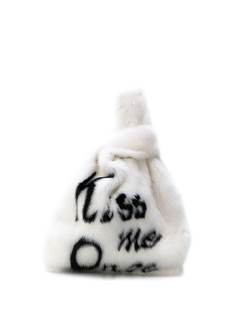 Simonetta Ravizza Furrissima kiss tote bag
