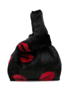 Simonetta Ravizza Furrissima lip tote bag