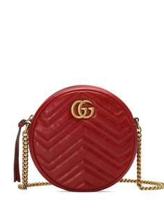 Gucci круглая мини-сумка на плечо GG Marmont