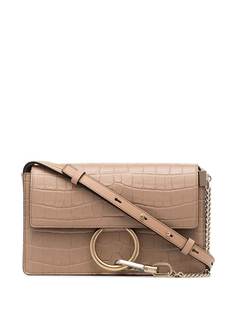 Chloé сумка на плечо Faye с тиснением под крокодила