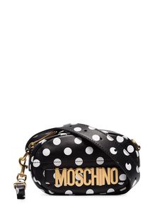 Moschino поясная сумка в горох