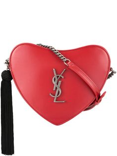 Saint Laurent сумка в форме сердца с логотипом YSL