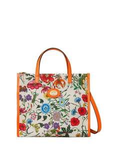 Gucci сумка-тоут среднего размера с принтом Flora