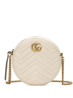 Gucci круглая мини-сумка на плечо GG Marmont