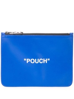 Off-White клатч на молнии Pouch