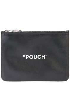 Off-White клатч на молнии Pouch