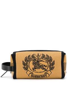 Burberry трикотажный клатч с фирменной эмблемой