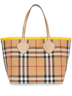 Burberry объемная сумка-тоут The Giant в стиле колор-блок