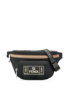 Fendi поясная сумка с нашивкой-логотипом