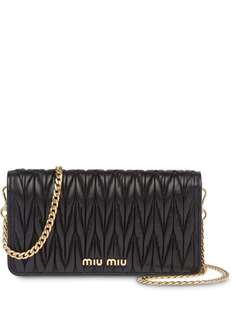 Miu Miu маленькая сумка с эффектом металлик
