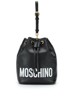 Moschino сумка-ведро с логотипом