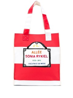 Sonia Rykiel сумка-тоут в полоску с логотипом