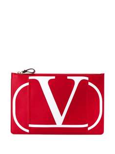 Valentino клатч Valentino Garavani с принтом Go Logo