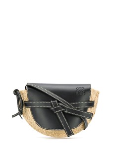 Loewe мини-сумка на плечо Gate с отделкой из рафии